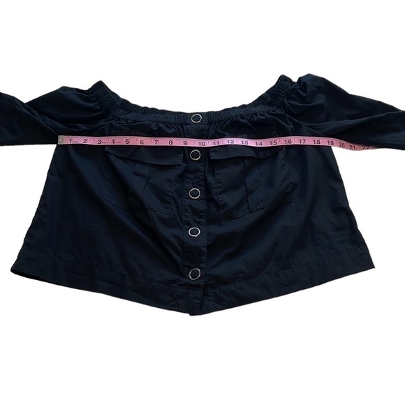 Free People Head Over Heels Cropped Top With Buttons - Size XS - Picture 8 of 10